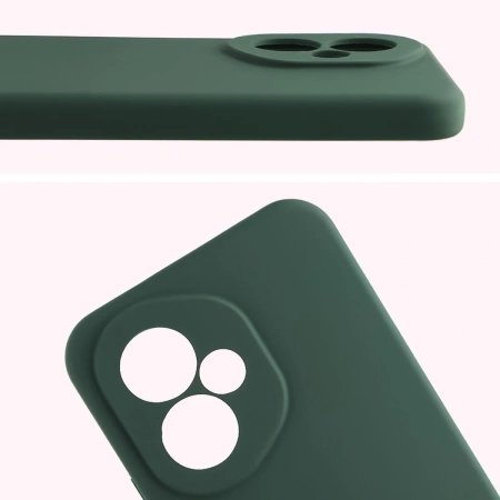 Silikonowe etui Bizon Soft Case do Honor 400, ciemnozielone