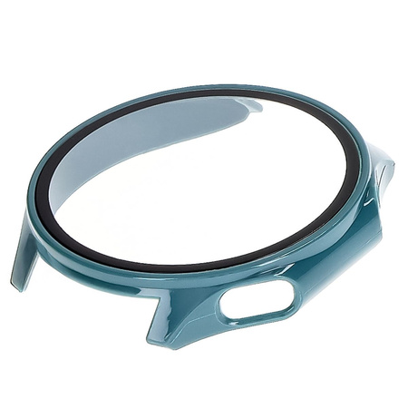 Etui ze szkłem do zegarka Bizon Case+Glass Watch do OnePlus Watch 3 / Oppo Watch X2, zielone