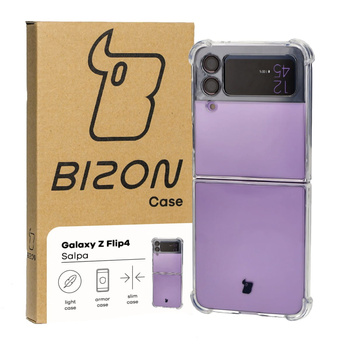 Elastyczne etui Bizon Case Salpa do Galaxy Z Flip4, przezroczyste