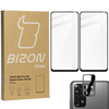 2x Szkło + szybka na aparat Bizon Edge Pack do Poco M4 Pro 5G / Redmi Note 11S 5G