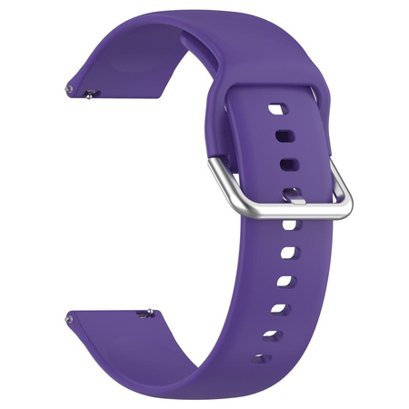 Pasek silikonowy do smartwatcha, Bizon Strap Watch Silicone Pro N, Quick Release 22 mm, fioletowy