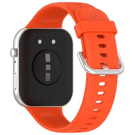 Pasek Bizon Strap Watch Silicone Pro do Huawei Watch Fit 3, pomarańczowy