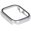 Etui ze szkłem do zegarka Bizon Case+Glass Watch do Apple Watch 11 / 10 42mm, srebrne