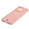 Etui Bizon Case Silicone Magnetic Sq do Xiaomi 14, jasnoróżowe