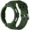 Etui z paskiem Bizon Strap + Case Watch Action Pro do Galaxy Watch 5 Pro 45 mm, ciemnozielone