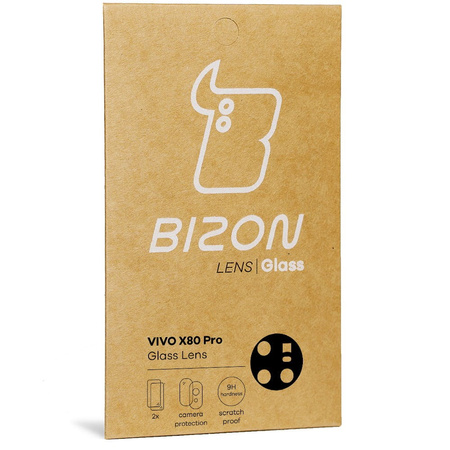 Szkło na aparat Bizon Glass Silk Lens dla Vivo X80 Pro, 2 sztuki