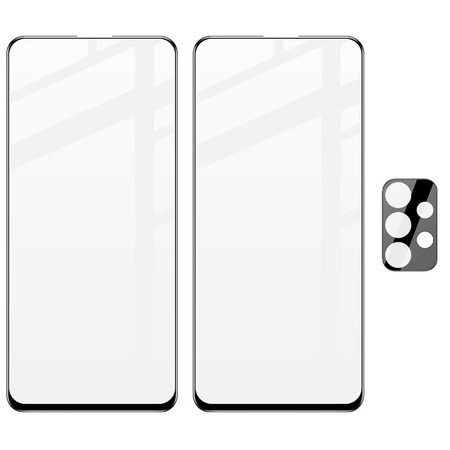 2x Szkło + szybka na aparat Bizon Edge Pack do Galaxy A53