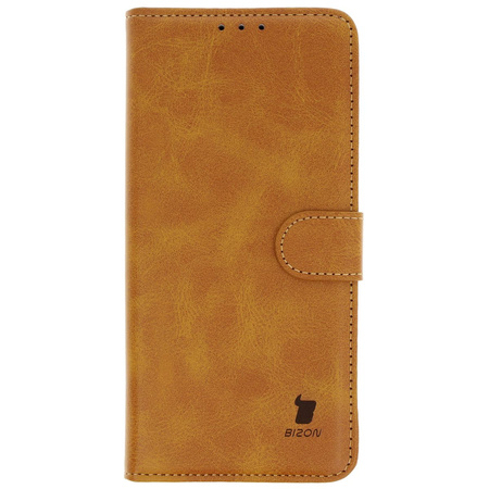 Etui z klapką Bizon Case Pocket do Xiaomi Redmi Note 14 Pro 5G / Poco X7, brązowe