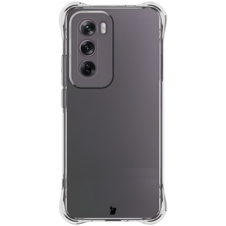 Elastyczne etui + 2x folia na ekran Bizon Case Clear Pack do Oppo Reno12, przezroczyste