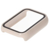 Etui ze szkłem do zegarka Bizon Case+Glass Watch do Xiaomi Mi Smart Band 9 Pro, beżowe