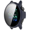 Etui ze szkłem do zegarka Bizon Case+Glass Watch do Garmin Vivoactive 6, niebieskie