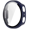 Etui ze szkłem do zegarka Bizon Case+Glass Watch do Samsung Galaxy Watch 8 40 mm, niebieskie
