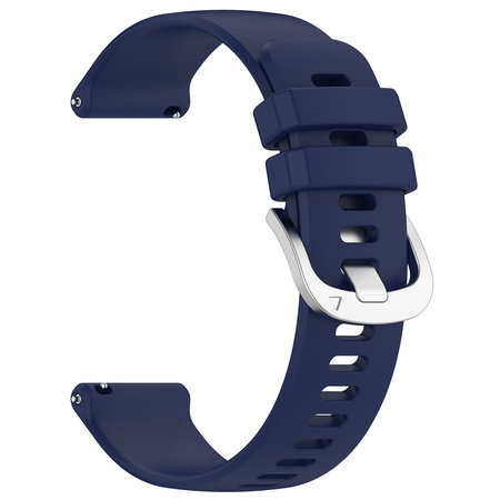 Pasek silikonowy do smartwatcha, Bizon Strap Watch Silicone Pro T, Quick Release 22 mm, granatowy