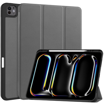 Etui Bizon Case Tab Lizard do iPad Pro 13" 2025 / 2024, szare