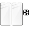 2x Szkło + szybka na aparat Bizon Edge Pack do iPhone 13 Pro