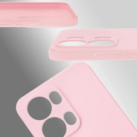 Etui Bizon Case Łupka do Oppo Reno13 Pro, różowe