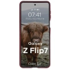 Pancerne etui Bizon Case Tur do Galaxy Z Flip7, burgundowe