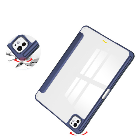 Etui Bizon Case Tab Clear Matt do iPad Pro 13" 7 gen. 2024, granatowe
