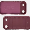 Pancerne etui Bizon Case Tur do iPhone Air, burgundowe