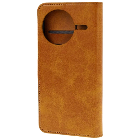 Etui z klapką Bizon Case Pocket do Xiaomi POCO F7 Pro / F7 Ultra, brązowe