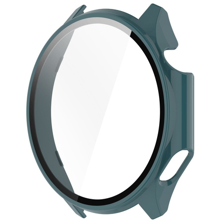 Etui ze szkłem do zegarka Bizon Case+Glass Watch do OnePlus Watch 3 / Oppo Watch X2, zielone