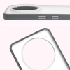 Etui Bizon Case Angelo do Nothing Phone (3a) Pro, półprzezroczyste z szarą ramką