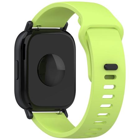 Pasek silikonowy do smartwatcha, Bizon Strap Watch Silicone Pro H, Quick Release 22 mm, jasnozielony