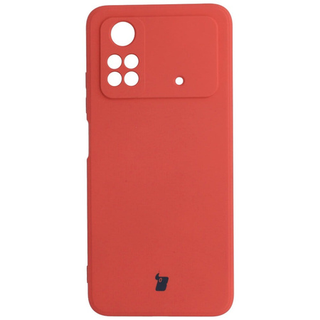 Etui Bizon Case Silicone do Xiaomi Poco M4 Pro 4G, ciemny róż