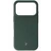 Silikonowe etui Bizon Soft Case do iPhone 17 Pro, ciemnozielone
