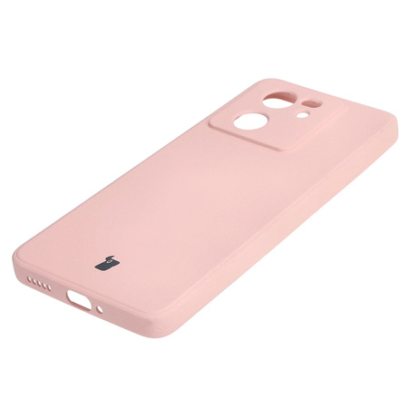 Etui Bizon Case Silicone Sq do Xiaomi 13T / 13T Pro, jasnoróżowe