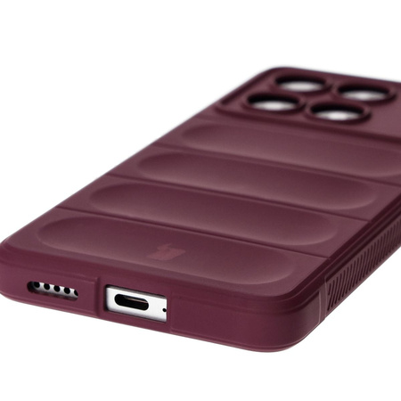 Pancerne etui Bizon Case Tur do Xiaomi Poco X6 Pro, burgundowe