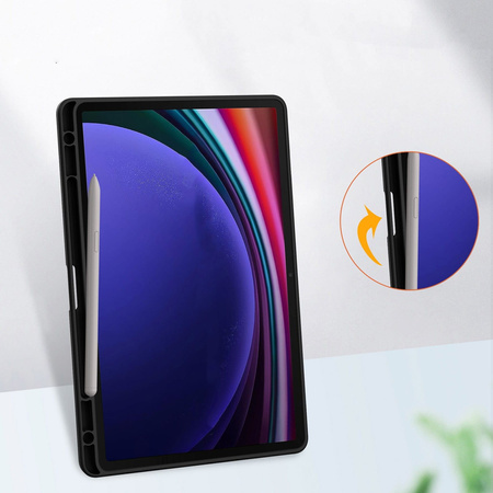 Etui Bizon Case Tab Clear Matt do Galaxy Tab S9, czarne