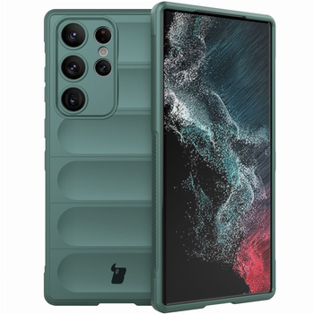 Pancerne etui Bizon Case Tur do Galaxy S23 Ultra, ciemnozielone