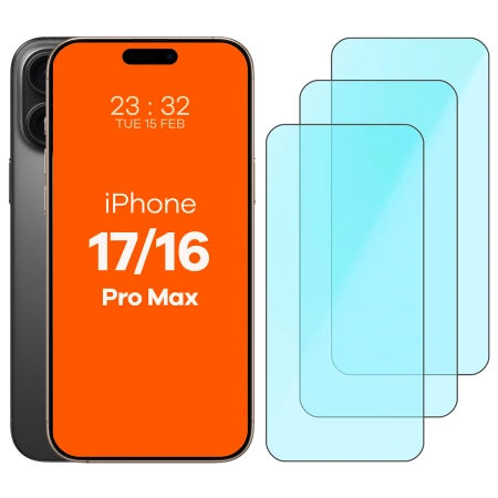 Szkło ochronne 2.5D Bizon Smart Glass do iPhone 16 Pro Max / 17 Pro Max, 3 sztuki