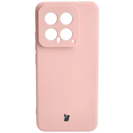 Etui Bizon Case Silicone Sq do Xiaomi 14, jasnoróżowe