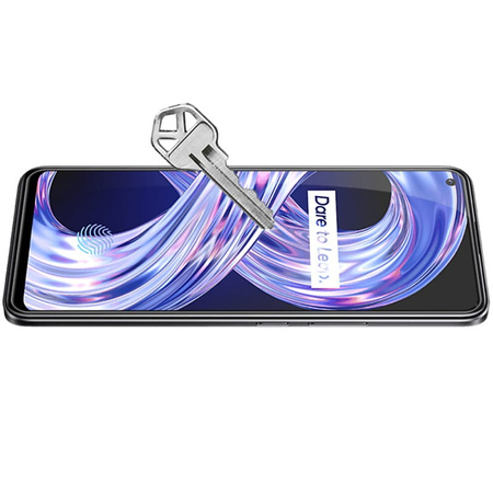 Szkło hartowane Bizon Glass Edge do Realme 8 / 8 Pro, czarne