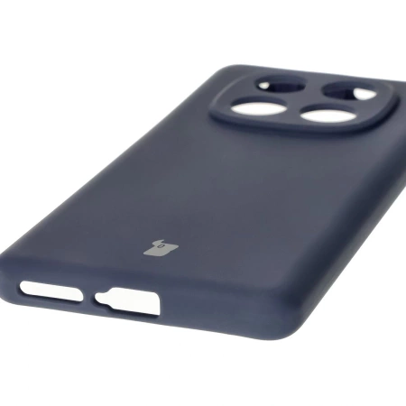 Silikonowe etui Bizon Soft Case do Xiaomi Redmi Note 14 Pro 4G, ciemnoniebieskie