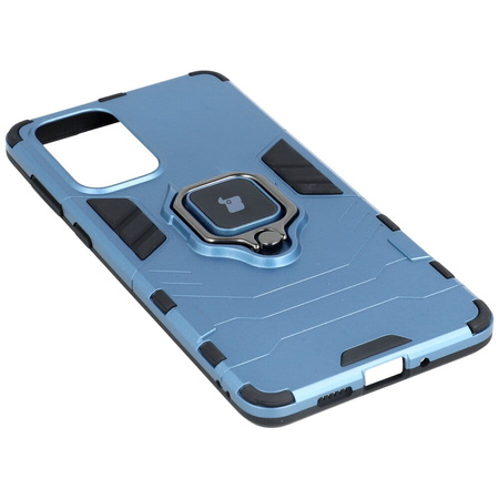 Etui Bizon Case Armor Ring do Galaxy A73 5G, niebieskie