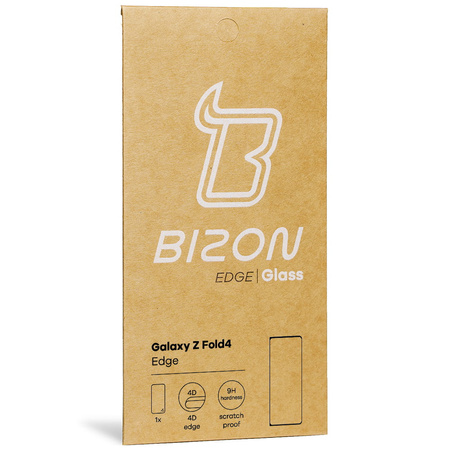 Szkło hartowane Bizon Glass Edge do Galaxy Z Fold4, czarne