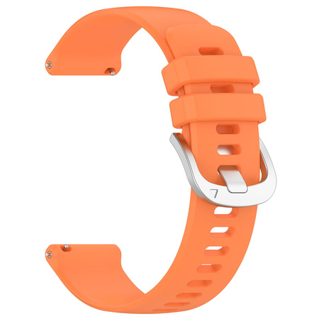 Pasek silikonowy do smartwatcha, Bizon Strap Watch Silicone Pro T, Quick Release 20 mm, pomarańczowy