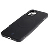 Etui silikonowe z pierścieniem magnetycznym Bizon Case Silicone Magnetic do iPhone 12 Pro Max, czarne