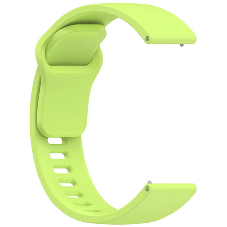 Pasek silikonowy do smartwatcha, Bizon Strap Watch Silicone Pro H, Quick Release 22 mm, jasnozielony