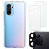 Etui + 2x szkło + obiektyw Bizon Case Clear Pack do Xiaomi Mi 11i / POCO F3, przezroczyste