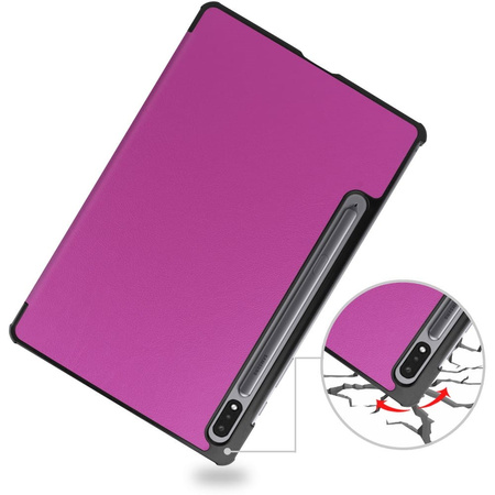 Etui Bizon Case Tab Croc do Samsung Galaxy Tab S8 / S7, fuksja