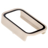 Etui ze szkłem do zegarka Bizon Case+Glass Watch do Xiaomi Smart Band 9 Active / Redmi Band 3, beżowe