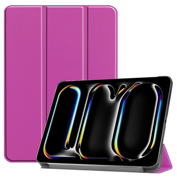 Etui Bizon Case Tab Croc do iPad Pro 11" 5 gen. 2024, fioletowe