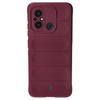 Pancerne etui Bizon Case Tur do Xiaomi Redmi 12C, burgundowe