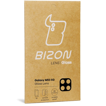 Szkło na aparat Bizon Glass Silk Lens dla Galaxy M53 5G, 2 sztuki