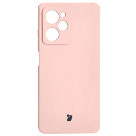 Etui Bizon Case Silicone Sq do Xiaomi POCO X5 Pro, jasnoróżowe