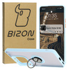 Etui z uchwytem na palec Bizon Case Hybrid Ring do Xiaomi Redmi Note 14 5G, przydymione z jasnoniebieską ramką